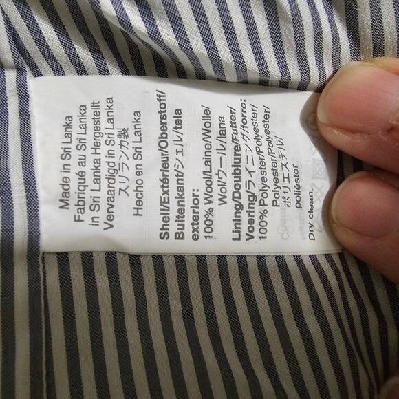 J.Crew Sommerset Blazer in Heather Graphite English Wool Herringbone Size 2 - Picture 7 of 8